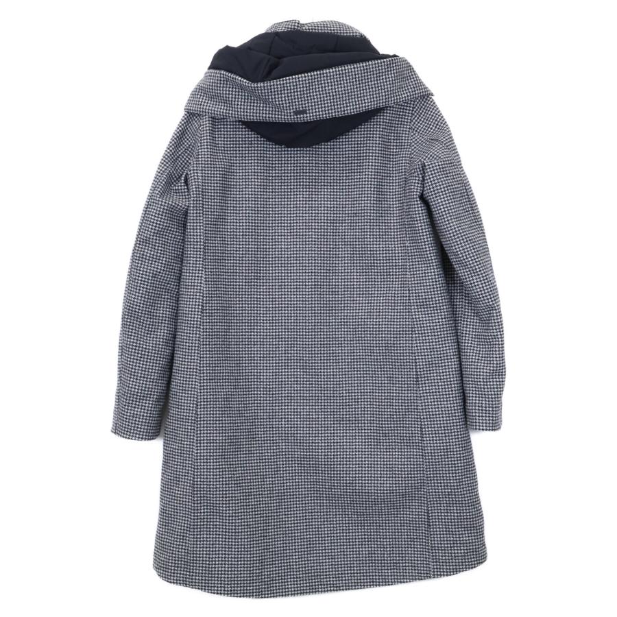 HERNO ヘルノ GC021DL ブラック×ホワイト ラミナー ハウンドトゥース  