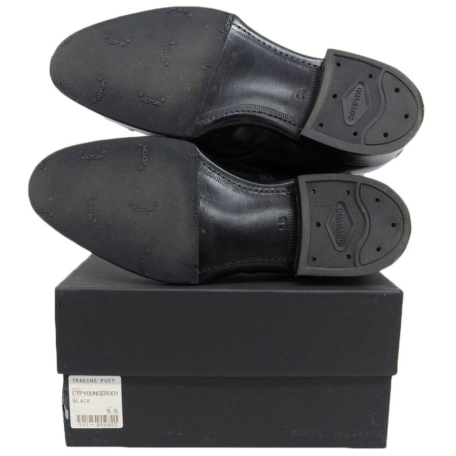 【美品】　革靴　トレーディングポスト パンチドキャップトゥ シューツリー付 WINTER FAIR】トレーディングポスト T1912 BROWN パンチドキャップトゥ