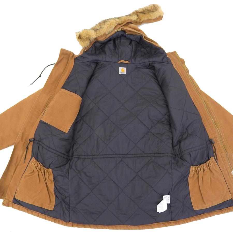 Carhartt（カーハート） ダック地 革パッチ シベリアンパーカー