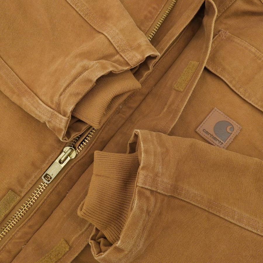 Carhartt（カーハート） ダック地 革パッチ シベリアンパーカー