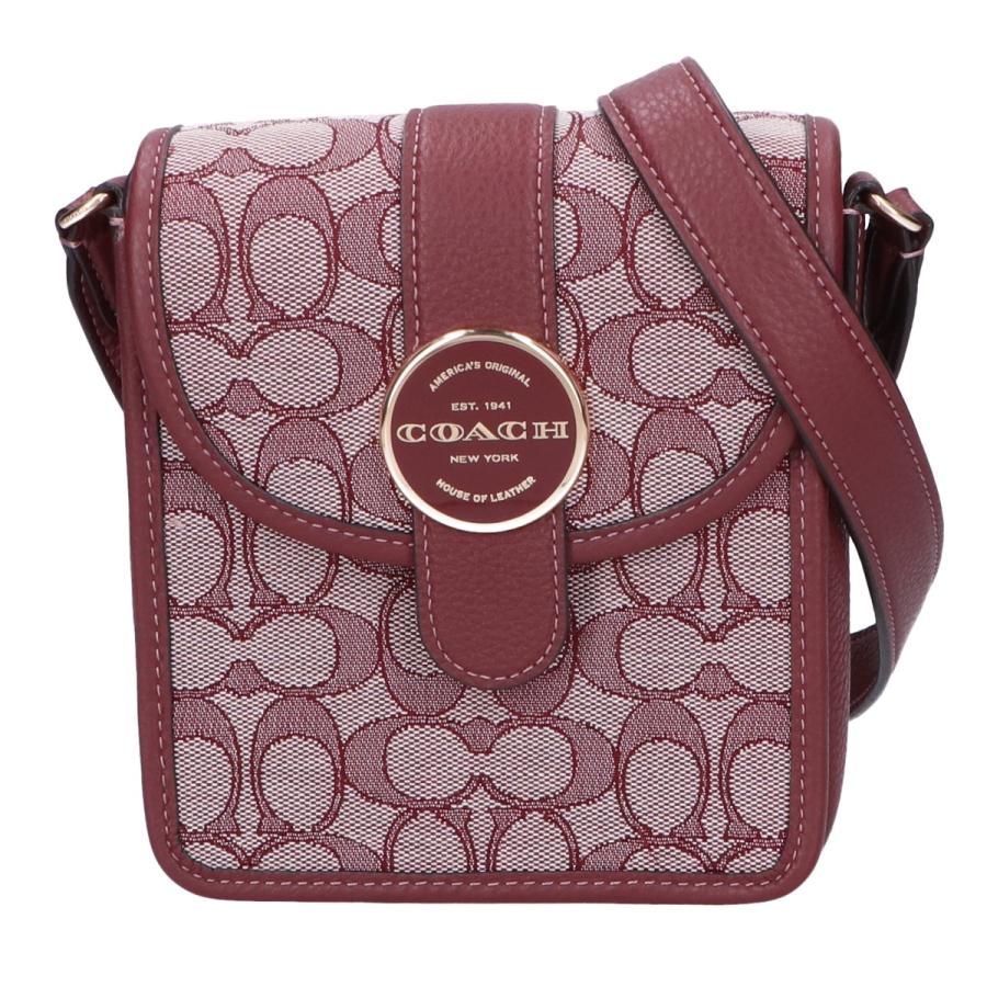 2-1814 COACH ロニークロスボディ ショルダーバッグ COACH】コーチ ジャガード レザー シグネチャー ノースサウス