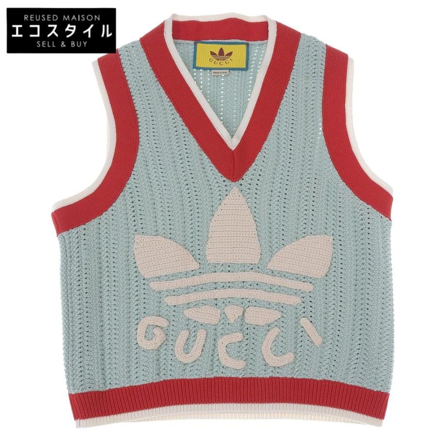 GUCCI adidas ニットベスト 楽天市場】グッチ GUCCI ベスト・アディダスコラボ ベスト 衣料