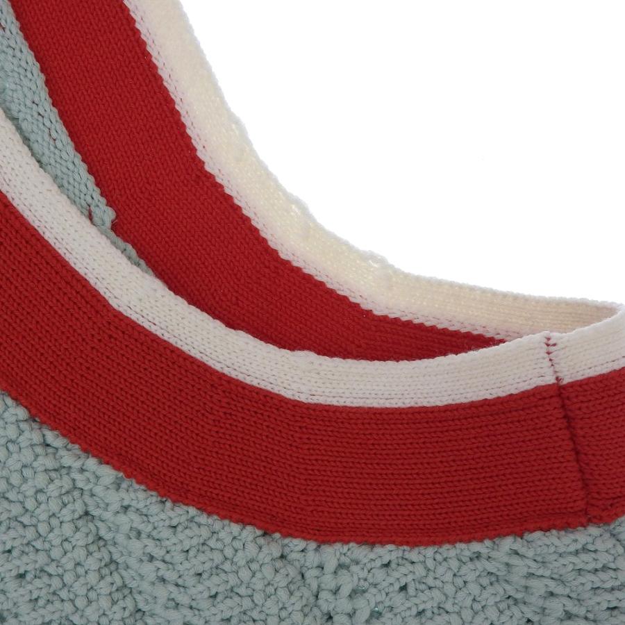 GUCCI 新品同様 グッチ ×アディダス ロゴ刺繍 ローゲージニット