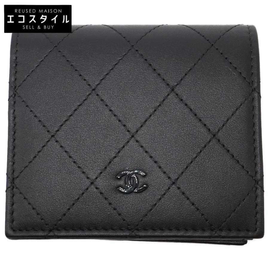 CHANEL 新品同様 シャネル AP3817 ソーブラック カーフスキン CHANEL 新品同様 シャネル AP3817 ソーブラック カーフスキン
