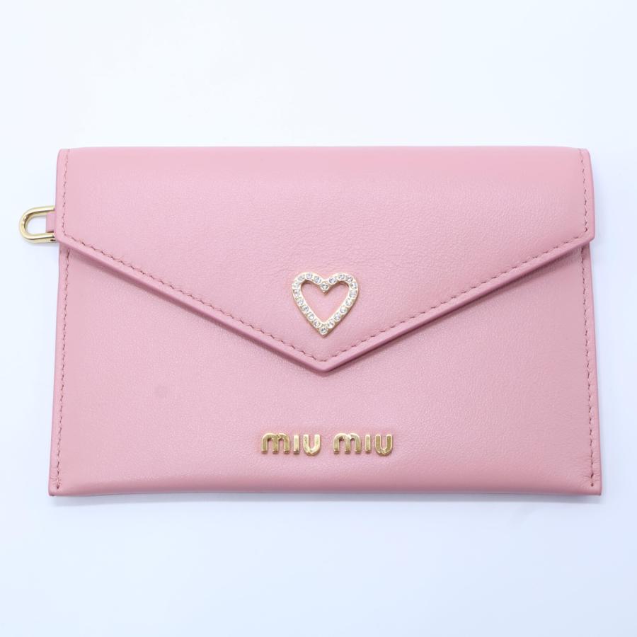 miu 新品同様 MIUMIU ミュウミュウ 5MF025 2DU1 F0028 SOFT CALF miu 新品同様 MIUMIU ミュウミュウ 5MF025 2DU1 F0028 SOFT CALF