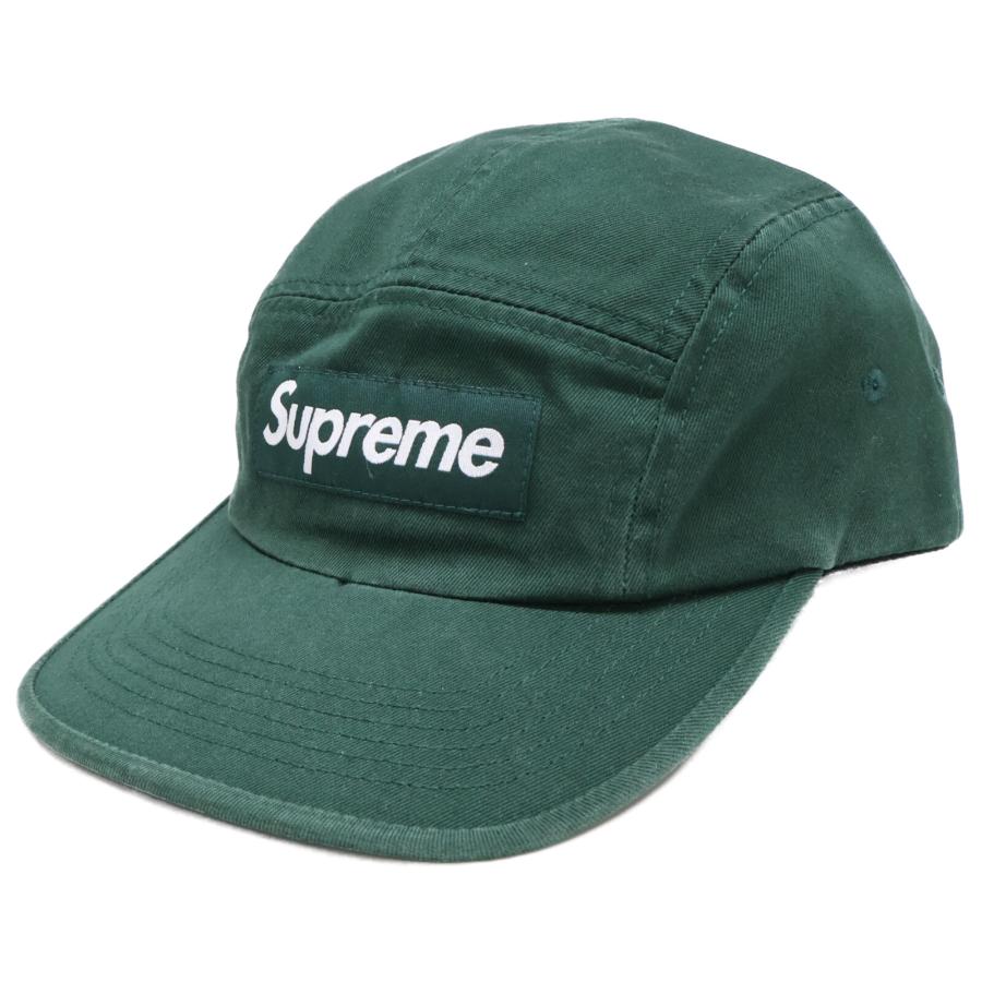Supreme FW23 キャップ ネイビー グリーン 美品 正規品 Supreme（シュプリーム） 美品 FW23 Washed Chino Twill Camp Cap