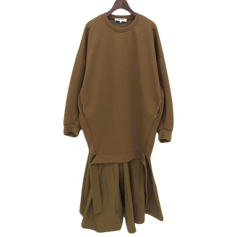 ENFOLD（エンフォルド） TAFFETA-SKIRT DRESS ロングスリーブ 切り替え