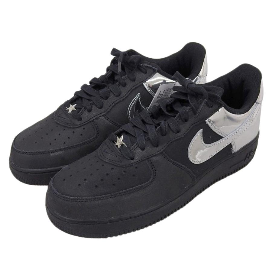 NIKE（ナイキ） 新品同様 Air Force 1 Low Black and Metallic Silver