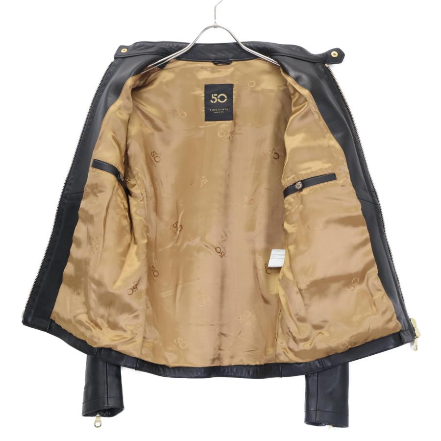 CINQUANTA チンクアンタ H502/1-1010 ブラック ラムナッパレザー