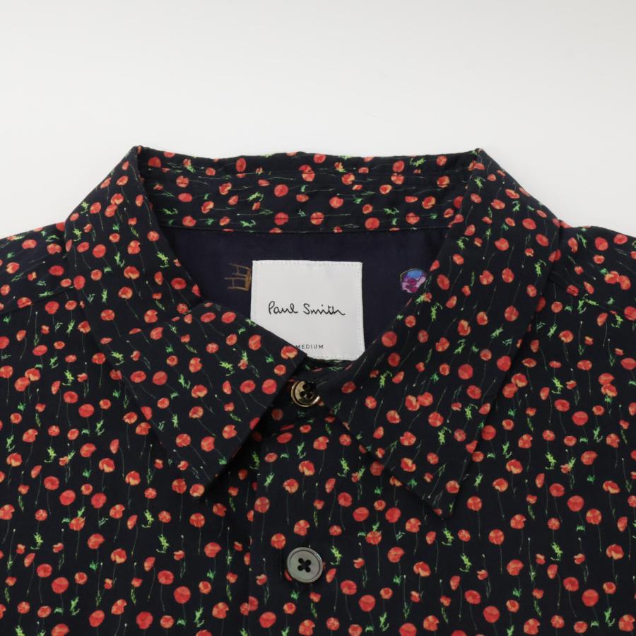 Paul Smith PaulSmith ポールスミス ブラック ポピー 花柄 半袖