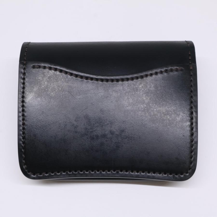 ワイルドスワンズ 【美品】CASA/HC(SD)/BK カーサ ホーウィン社製コードバン/サドルプルアップ ミニ財布 美品 WILDSWANS ワイルドスワンズ CASA/HC(SD)/BK カーサ ホーウィン社