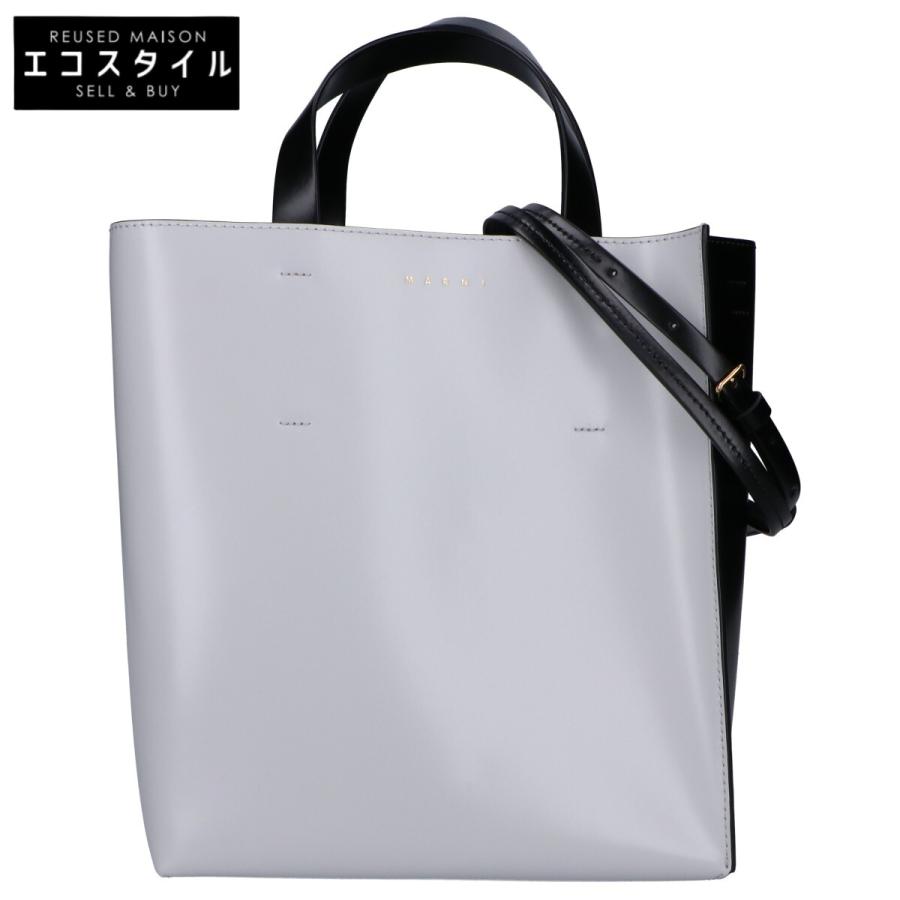 新品・未使用 MARNI マルニ クラッチバッグ 黒 ブラック　グレー Marni クラッチバッグ