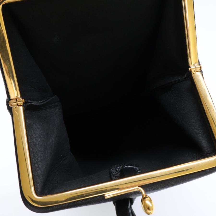 JIL SANDER ジルサンダー ハンドバッグ がま口 ブラック JIL SANDER（ジルサンダー） 新品同様 GOJI がま口 フォンポーチ