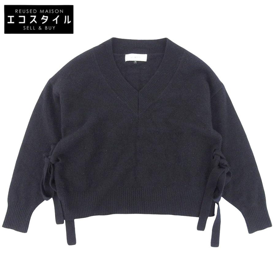 美品 LE CIEL BLEU ルシェルブルー ウール×カシミヤ サイドスリット V