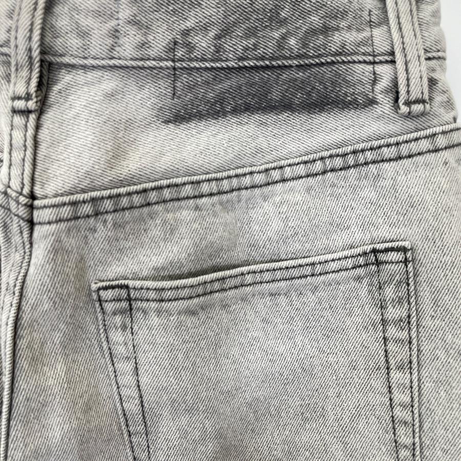 Plage プラージュ 24年製 グレー コットン ジップフライ フレアワイド  