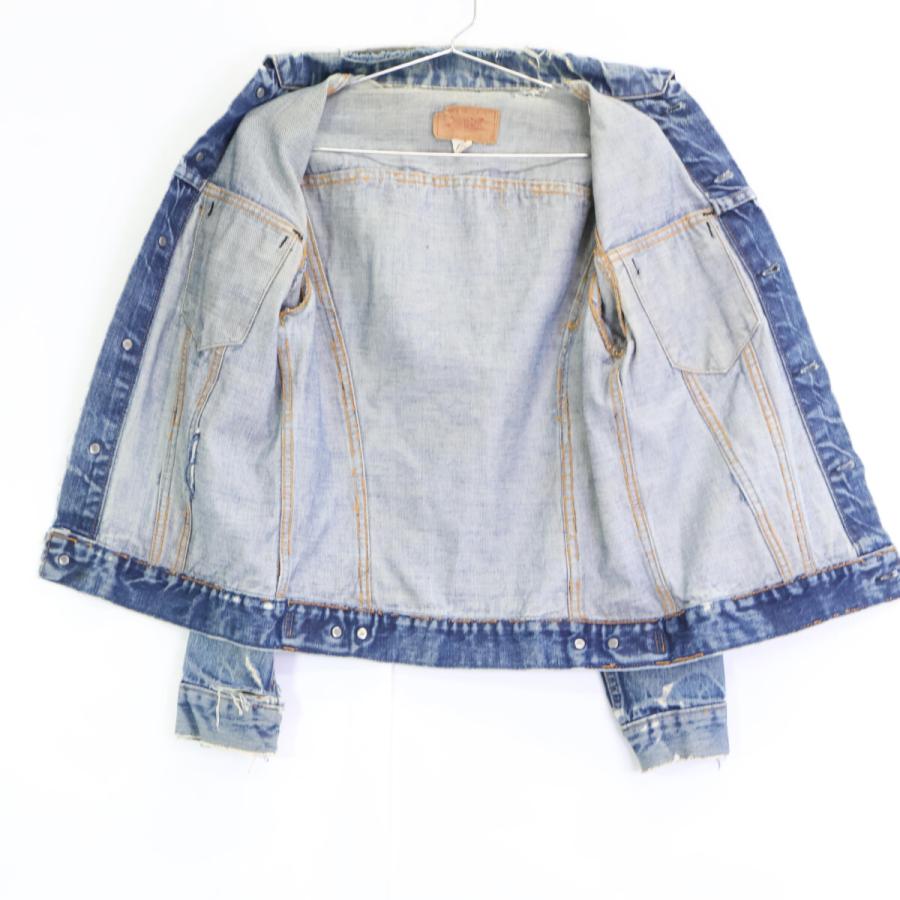ら*こ様 60s levi's 70505 BIGE 4th ケアタグ付きデニム 60s LEVI'S 70505 BIG-E デニムジャケット (50) リーバイス
