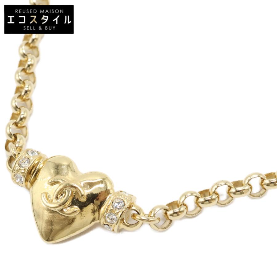 CHANEL 美品 シャネル A24P ABD080 B16157 ラインストーン ココマーク  