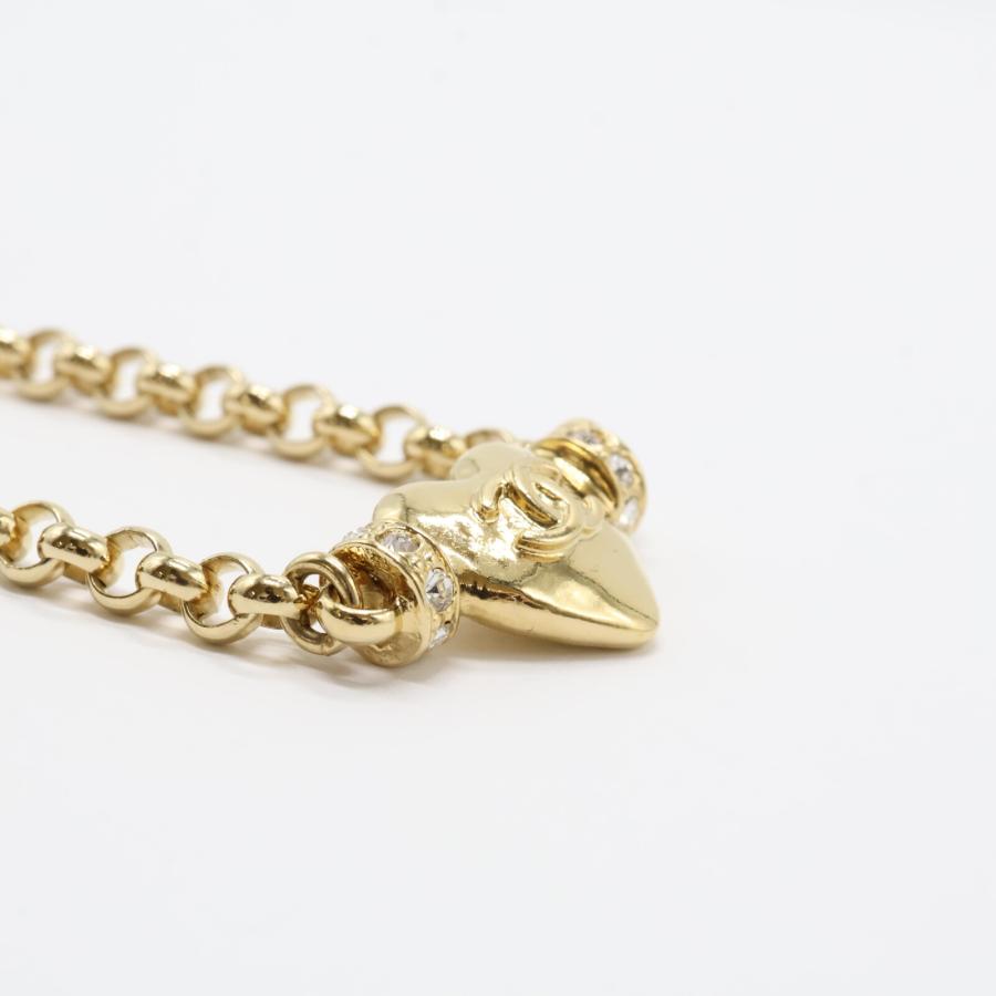 CHANEL 美品 シャネル A24P ABD080 B16157 ラインストーン ココマーク  