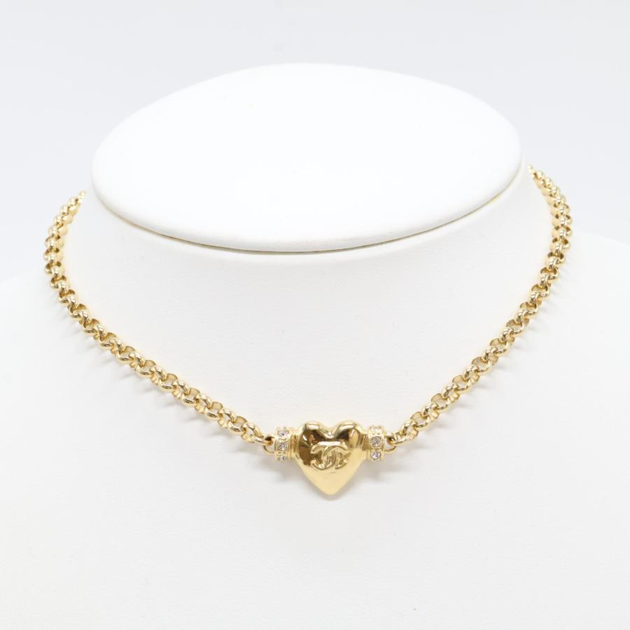 CHANEL 美品 シャネル A24P ABD080 B16157 ラインストーン ココマーク  