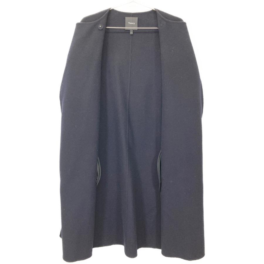 theory（セオリー） 01-9309604 ネイビー カシミヤ混 ダブルフェイス
