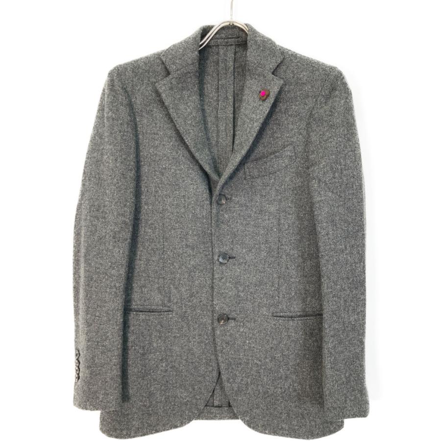 LARDINI 3つボタンジャケット 44 LARDINI】コットンジャケット／ブルー