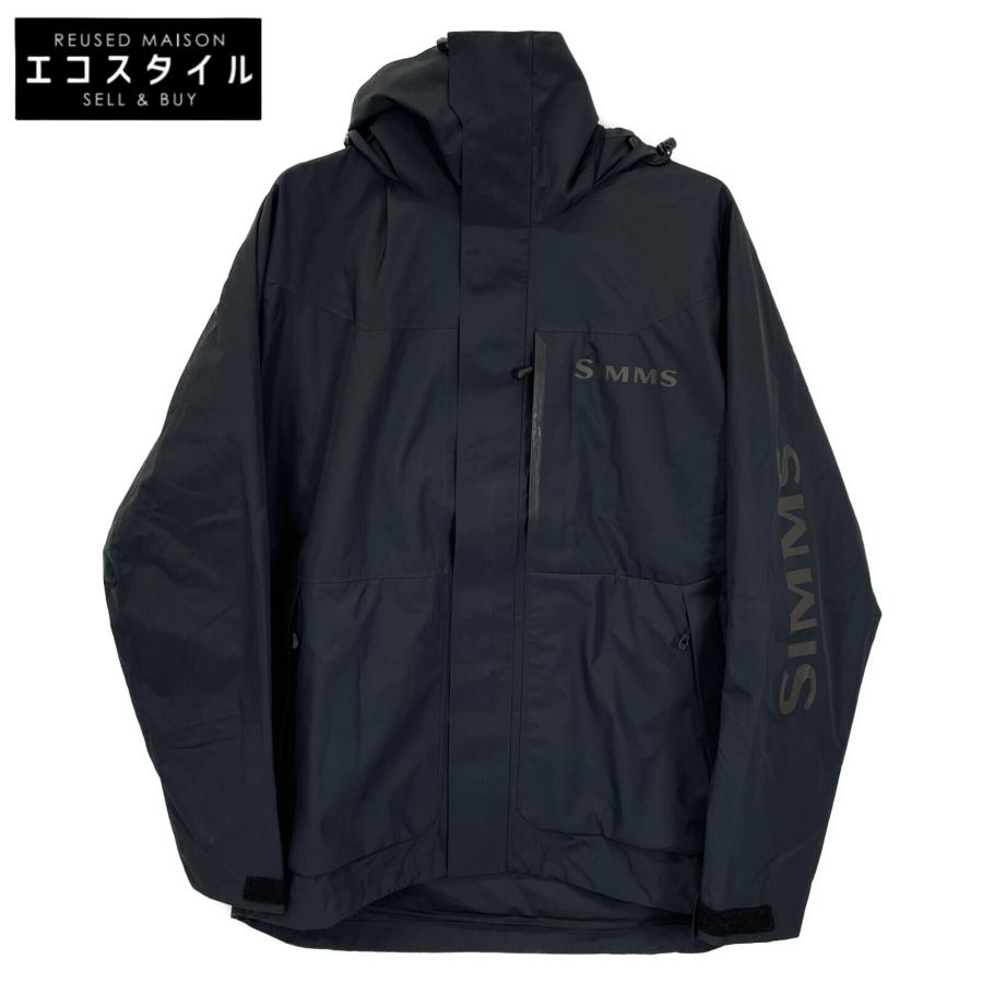 【美品】A9 SIMMS フリース フィッシングジャケット シムス ブラック黒 SIMMS シムス ブラック チャレンジャー フィッシングジャケット M