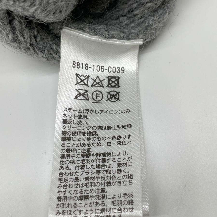 LOEFF ロエフ 8818-106-0039 グレー アルパカ×ウール ウェーブフリンジ