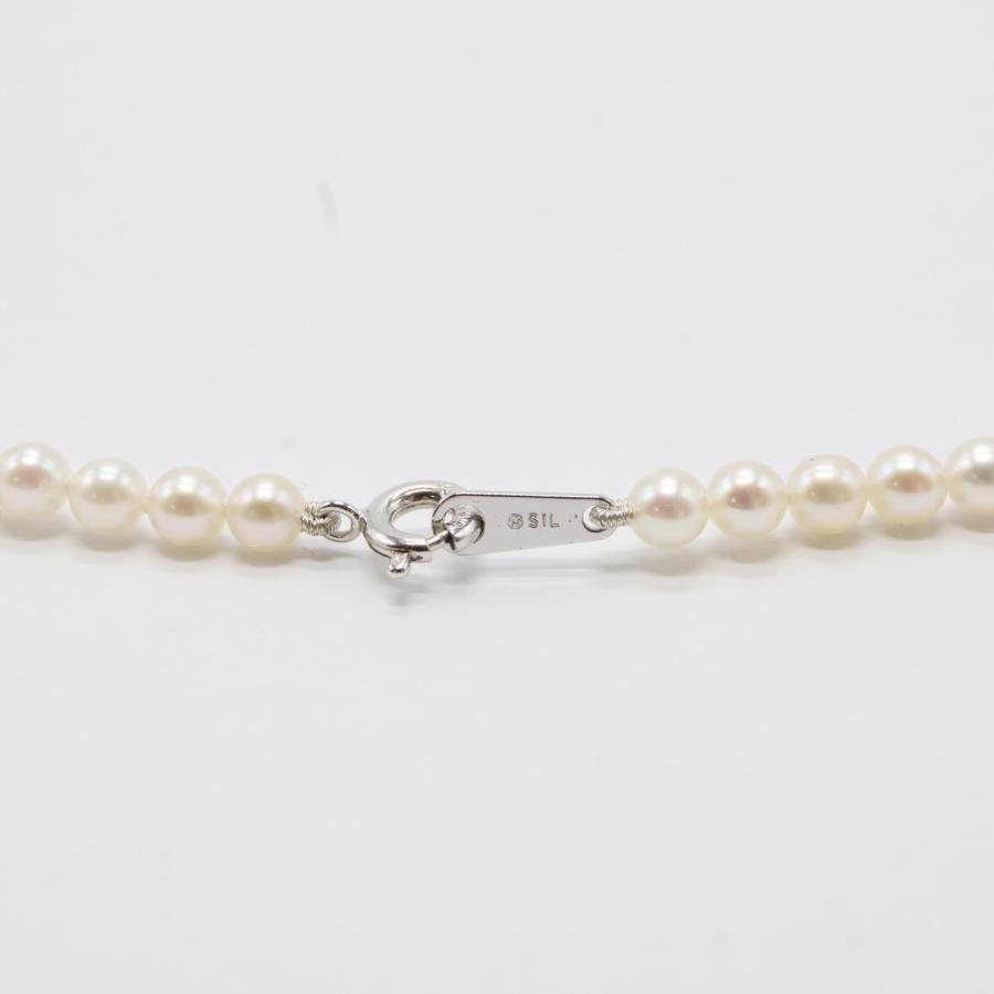 現行美品ミキモトベビーパールネックレスMIKIMOTO4-4.5ミリ ヴィンテージあこやネックレス4.5mm珠38cm