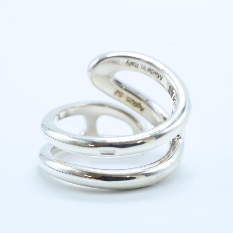 美品 HERMES エルメス SV925 シェーヌダンクル ツイスト リング・指輪  