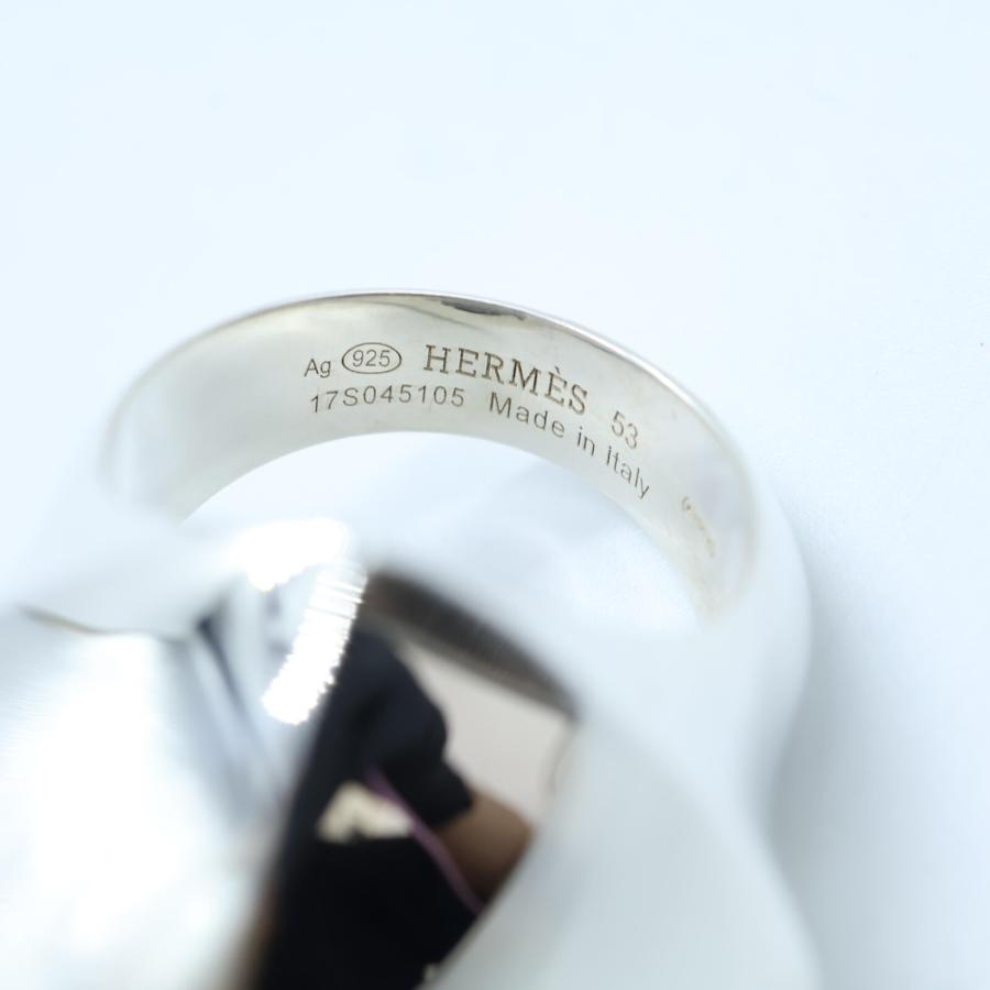 美品 HERMES エルメス Ag925 コリエドシアン ロック リング・指輪 53  