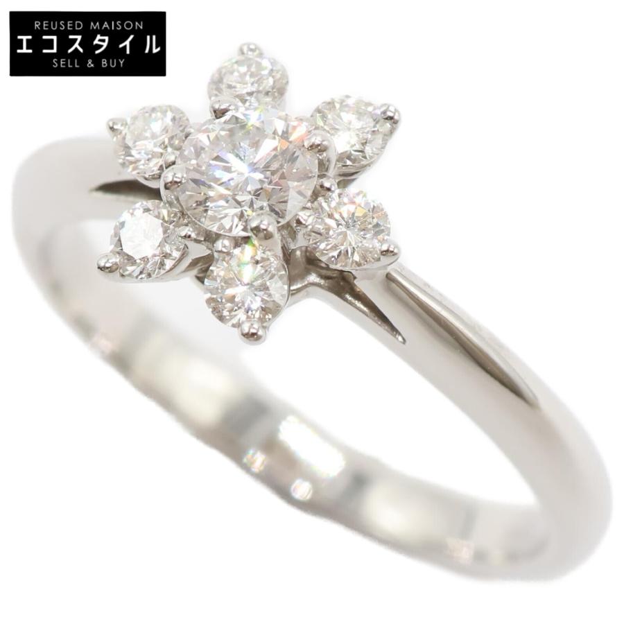 TIFFANY&Co.（ティファニー） 美品 Pt950 バターカップ 7Pダイヤモンド