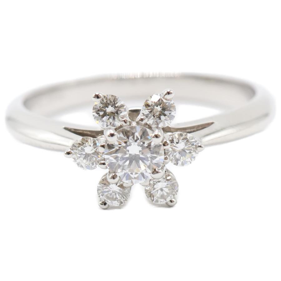TIFFANY&Co.（ティファニー） 美品 Pt950 バターカップ 7Pダイヤモンド