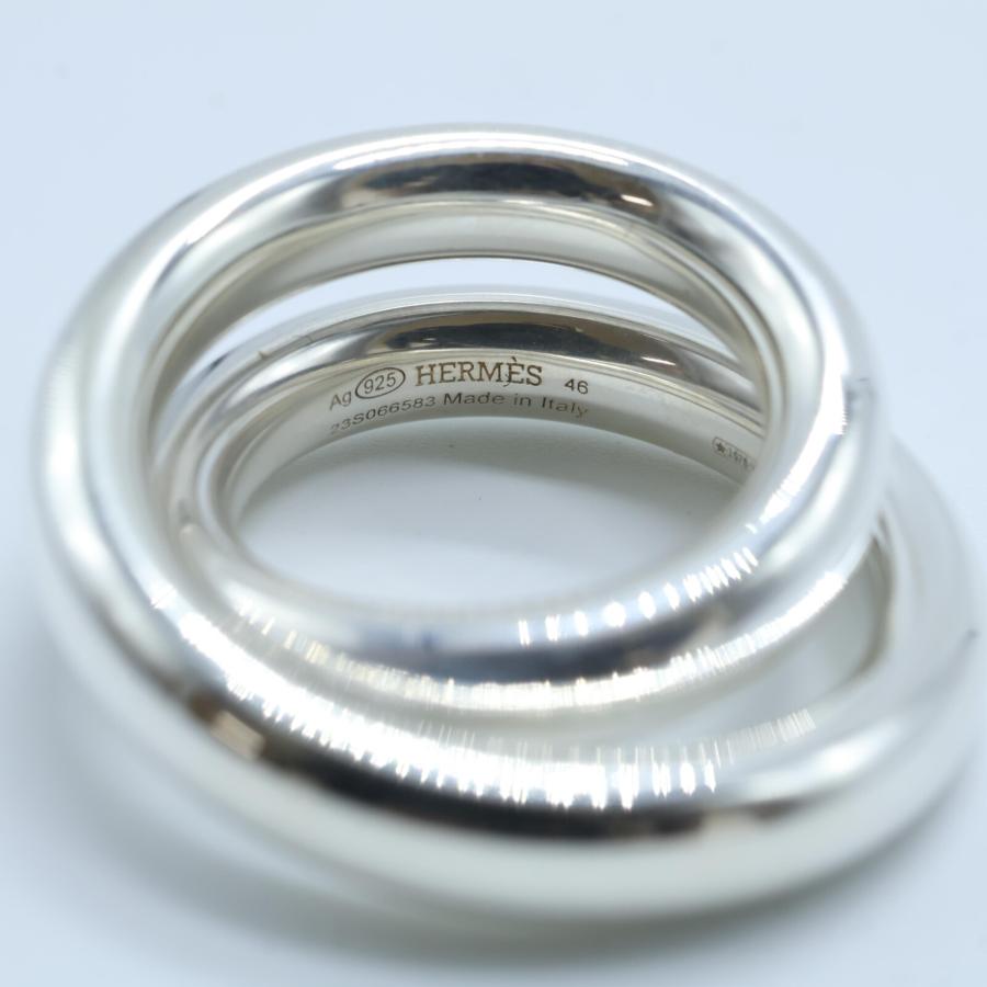 HERMES エルメス Ag925 ヴェルティージュ リング・指輪 46 シルバー  