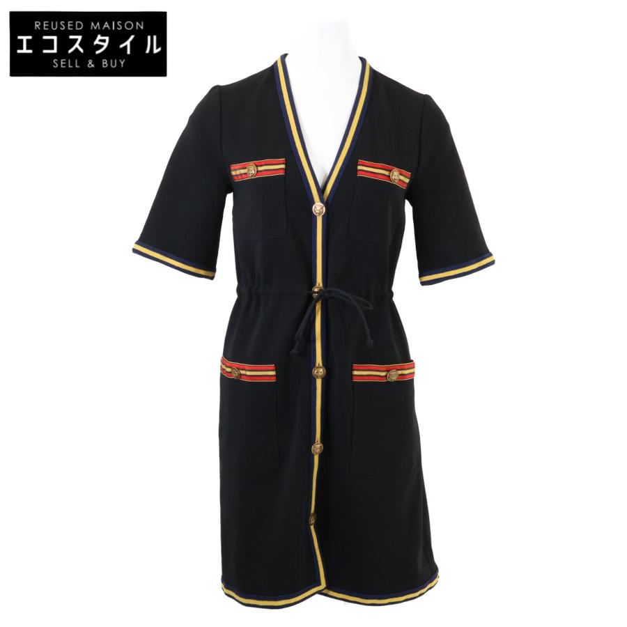 GUCCI（グッチ） 515072 X7B80 ブラック レーヨン混 タイガーボタン