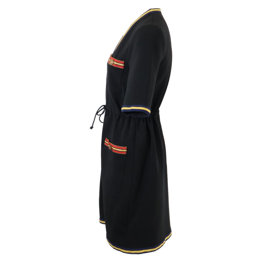 お慶びの日に上品な☆美品☆Gucci ブラック ノースリーブ ワンピース
