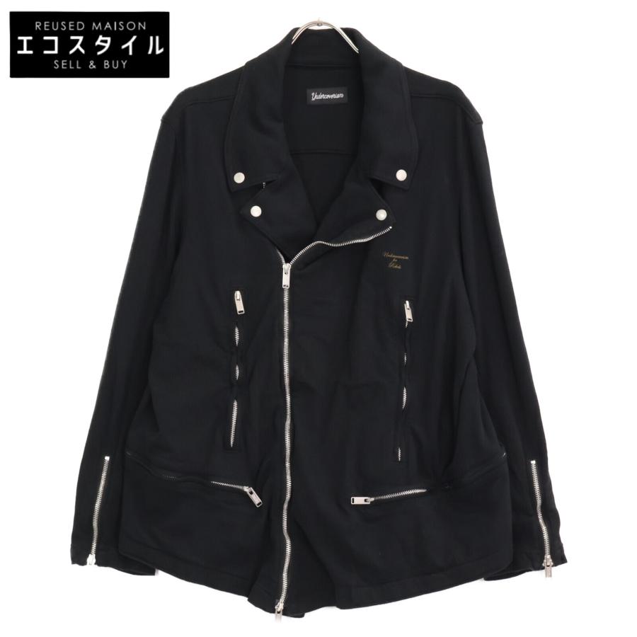 UnderCoverism ブラック ダブルライダースジャケット Undercoverism ブラック ダブルライダースジャケット