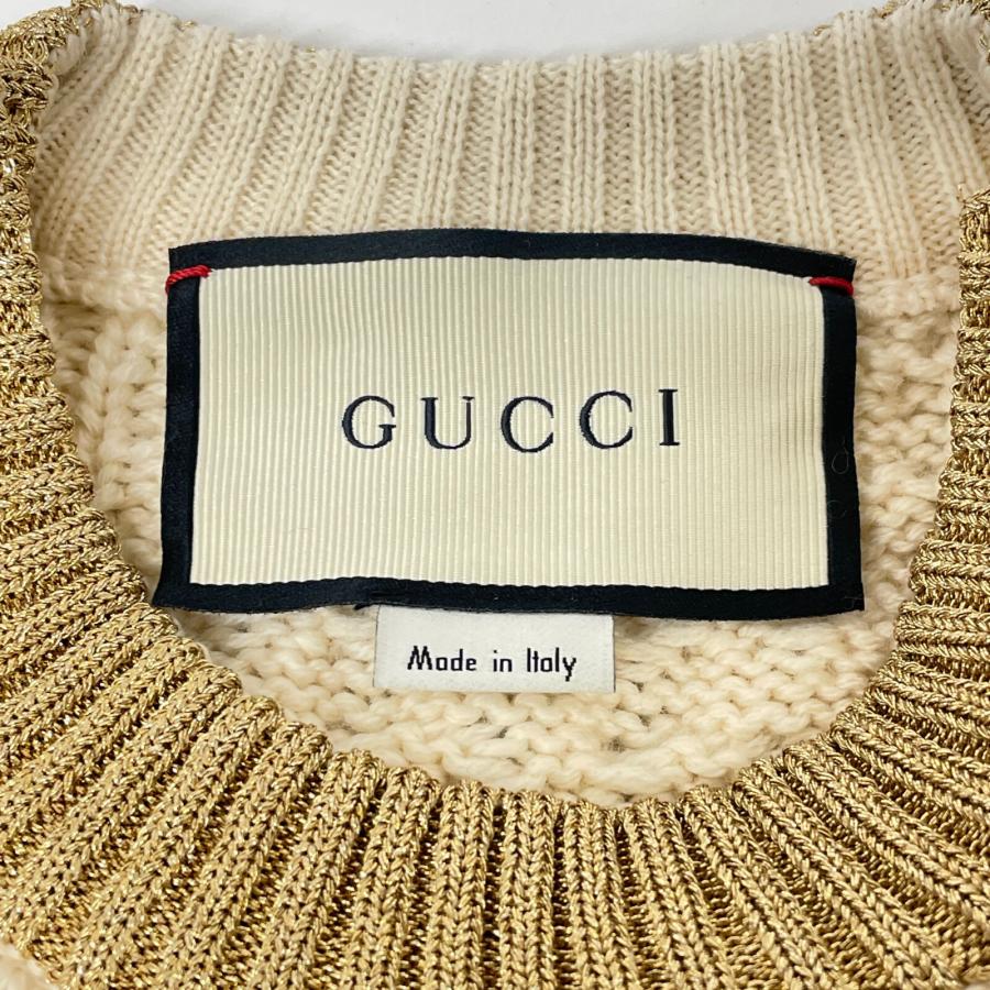 GUCCI（グッチ） 434363 X5D24 マルチカラー ウール GGパールボタン