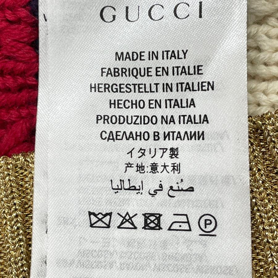 GUCCI（グッチ） 434363 X5D24 マルチカラー ウール GGパールボタン