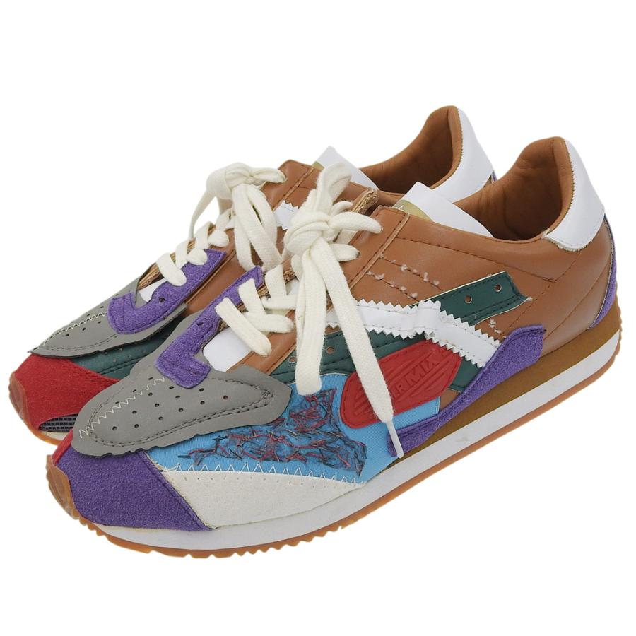 Color 美品 kolor カラー パッチワーク ローカットスニーカー