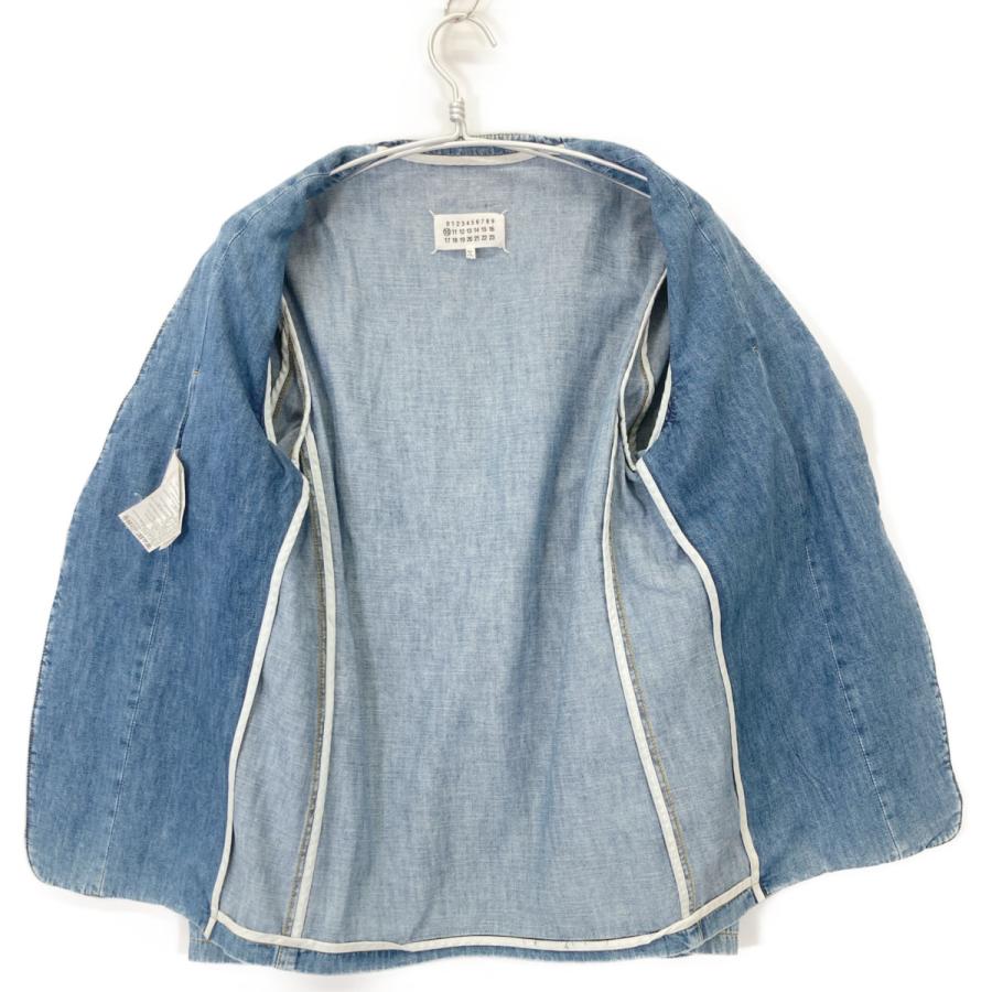 Maison Margiela メゾンマルジェラ ノーカラー デニムジャケット メゾンマルジェラのノーカラーデニムジャケット | HUES 福岡セレクト
