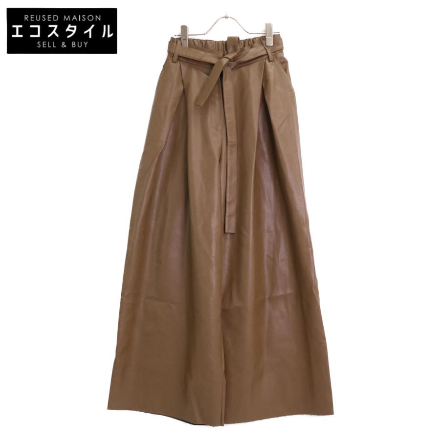 23AW CLANE クラネ 15110-7362 フェイクレザー ワイドパンツ/ ボトムス