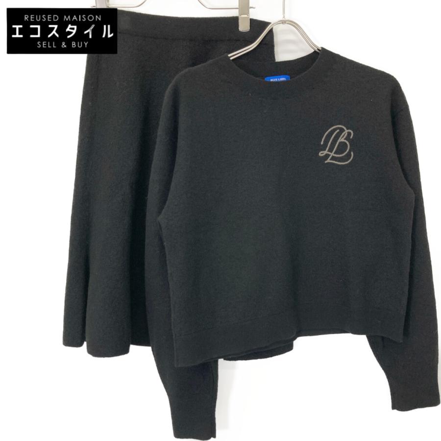 BLUE LABEL CRESTBRIDGE 24年製 ブラック ボイルドウールニットセット  