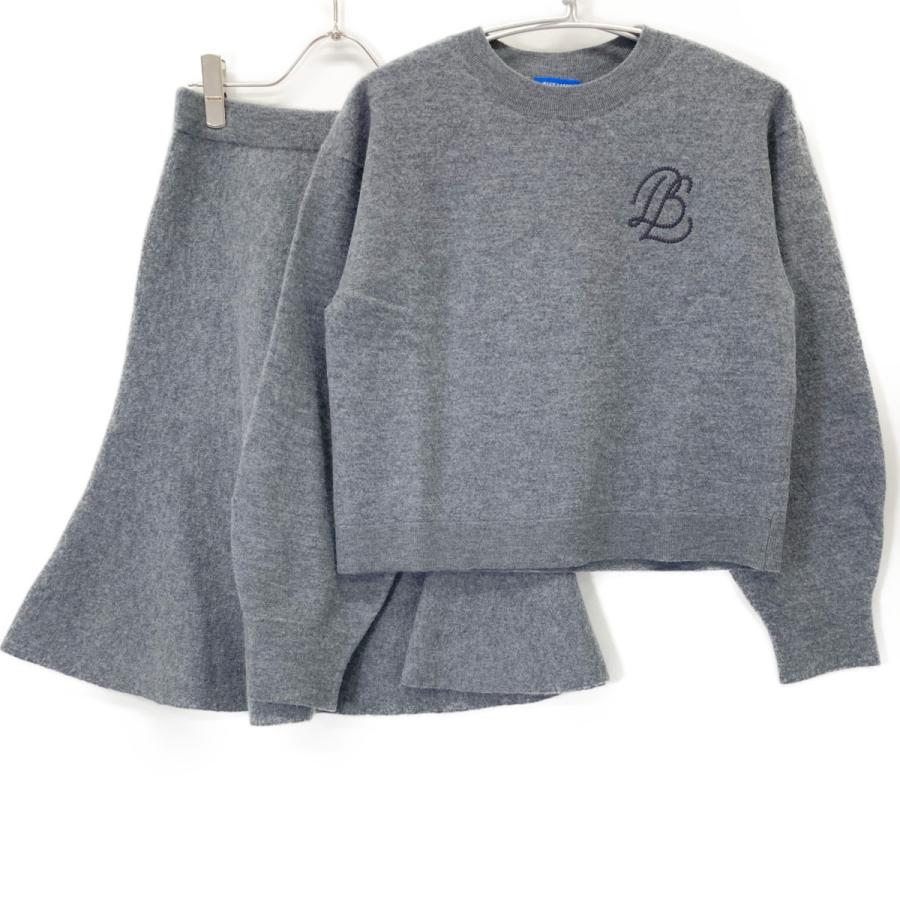 BLUE LABEL CRESTBRIDGE 24年製 グレー ボイルドウールニットセット  