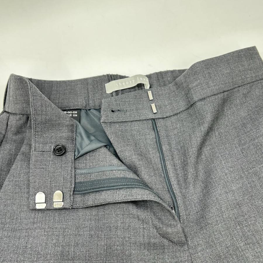 セオリーリュクス 24年製 ｸﾞﾚｰ Suave Saxony Carol 2 ﾊﾟﾝﾂ 34 theory luxe セオリーリュクス 24年製 グレー Suave Saxony Carol 2