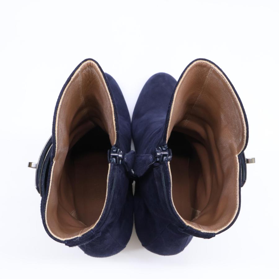 HERMES エルメス サンジェルマン ケリー金具 スエード シューズ 36 1/2