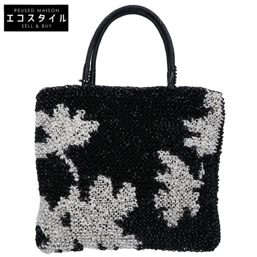 美品 ANTEPRIMA アンテプリマ ワイヤーハンドバッグ ホワイト/ブラック