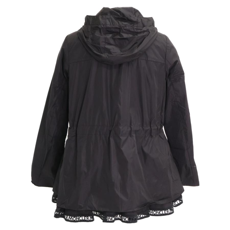 MONCLER モンクレール フード付ブラックナイロンジャケット L モンクレール(MONCLER)モンクレール フード付 ナイロン