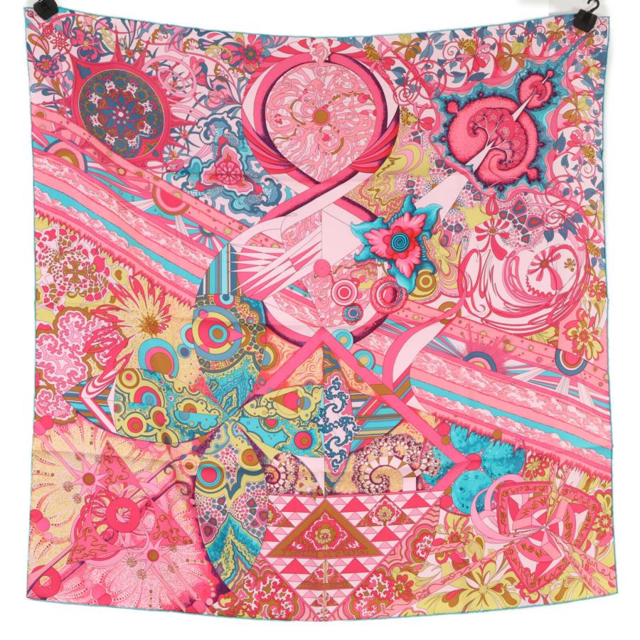 Hermès ピンク シルクスカーフ 中古・古着通販】HERMES (エルメス) シルクスカーフ ピンク｜ブランド