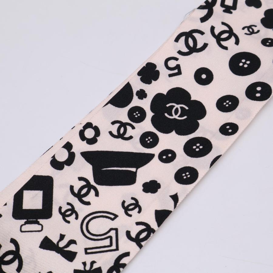 CHANEL シャネルココマークカメリア スカーフ シルクマトラッセ