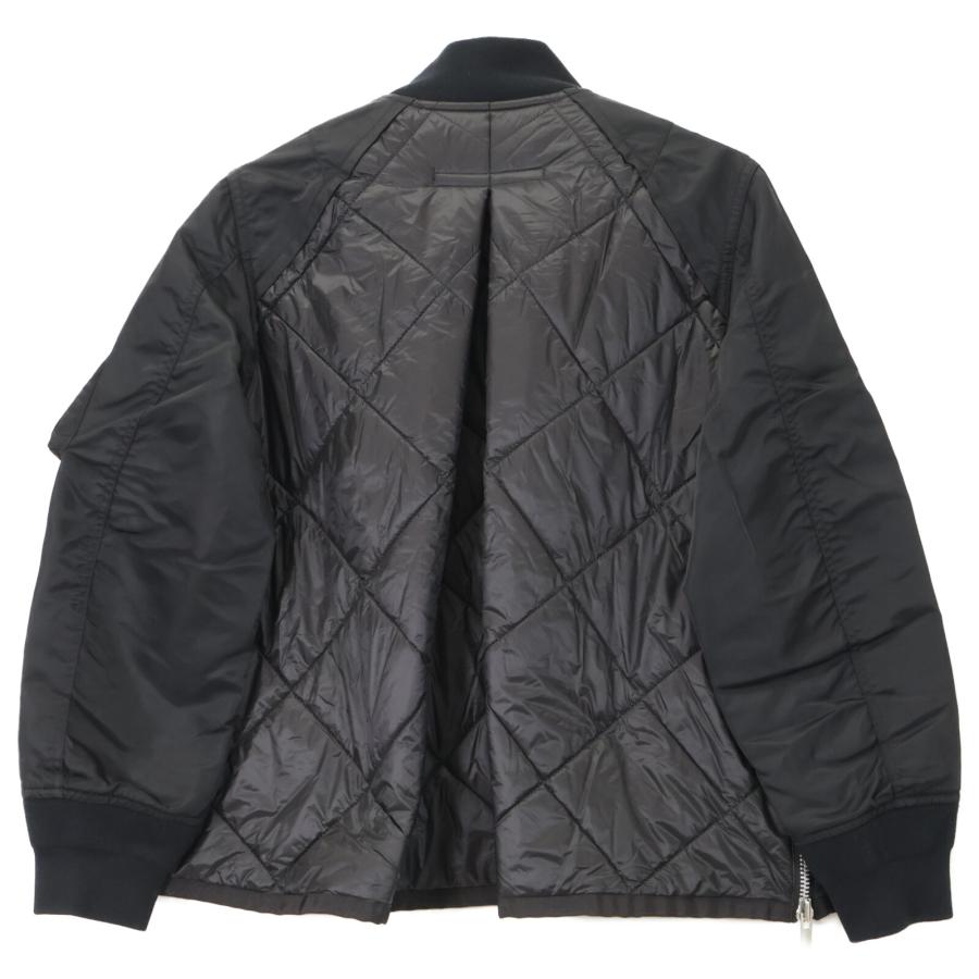 sacai（サカイ） 22-06191 ブラック Nylon Twill Mix Quilted Blouson
